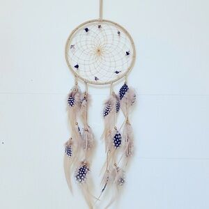 Dream Catcher w/ Amethyst Stones - 6” diameter